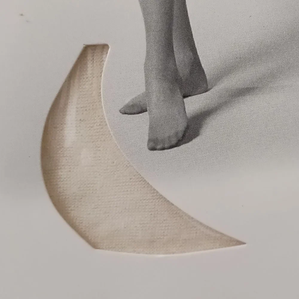 JCPenney Sheer Caress Pantyhose Stockings Sheerest Support Queen Short Bone NEW.